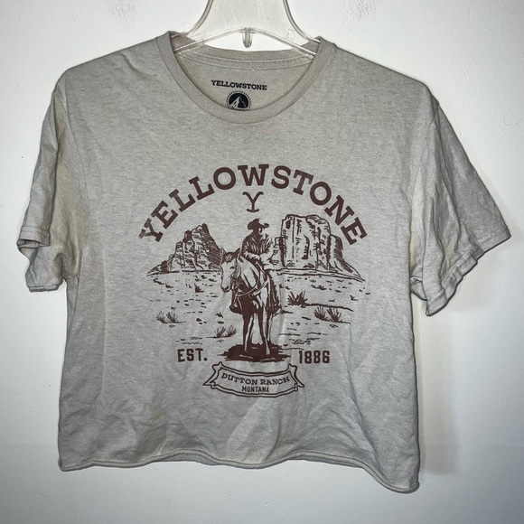 Yellowstone Cropped Tee Cotton Size Small - Picture 5 of 7